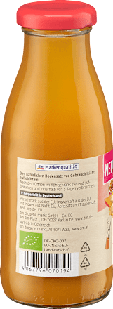 Smoothie, Pfirsich, Ingwer, Apfel & Traube dmBio