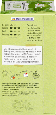 Kräutertee Marokkanische Minze (20x2g) dmBio
