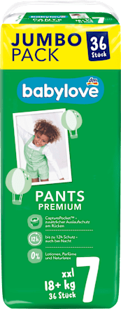 Premium pelene gaćice vel. 7 (XXL 18+ kg) - jumbo pack babylove