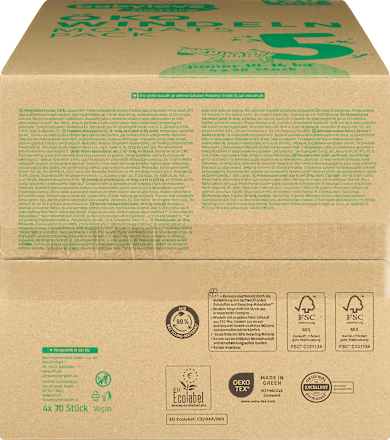 Plenice nature junior, velikost 5 (10-16 kg) - mesečno pakiranje babylove nature