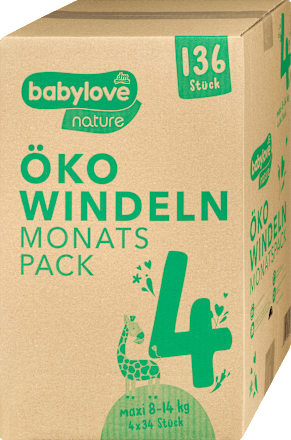 nature pelene maxi, vel. 4 (8 – 14 kg) – mjesečno pakiranje babylove nature