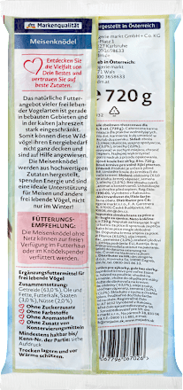 Vogelfutter, Meisenknödel ohne Netz (8 Stück) Dein Bestes