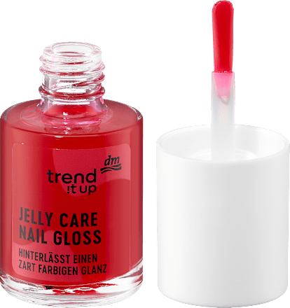 Nagelpflege Jelly Care Gloss 010 Bright Berry Red trend !t up