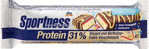 Proteinriegel Birthday-Cake Sportness