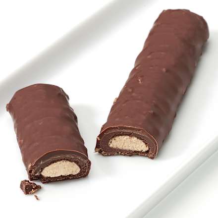 Barretta di cioccolato pralinata con ripieno di mandorle dmBio
