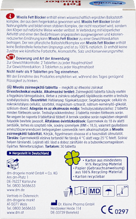 Zsírmegkötő tabletta Mivolis