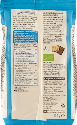 Mini keks od spelte i čokolade dmBio