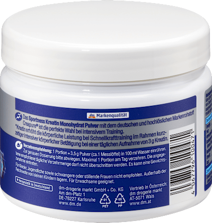 Kreatin Monohydrat Pulver Sportness