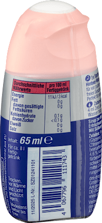 Zero Sirup Himbeere Minze Geschmack Sportness