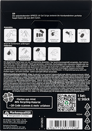 UV gel samolepljive folije za nokte XRESS Manicure - 120 Light Rosé trend !t up