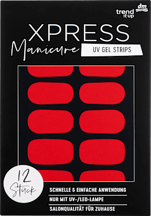 UV gel samolepljive folije za nokte XRESS Manicure - 130 Statement Red trend !t up