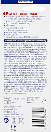 Digitális lázmérő flexibilis fejjel (Többféle) Mivolis