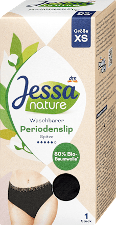 nature višekratne menstrualne gaćice, veličina XS, crne Jessa