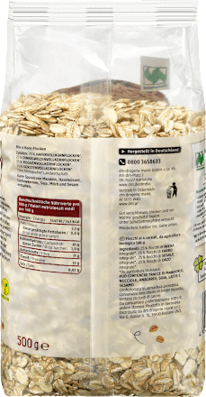 Zmes 4 druhov obilných vločiek dmBio