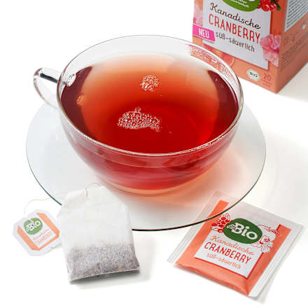 Früchtetee Kanadische Cranberry süß-säuerlich dmBio