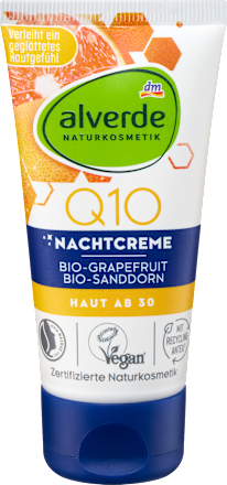 Q10 noćna krema - grejp i pasji trn alverde NATURKOSMETIK