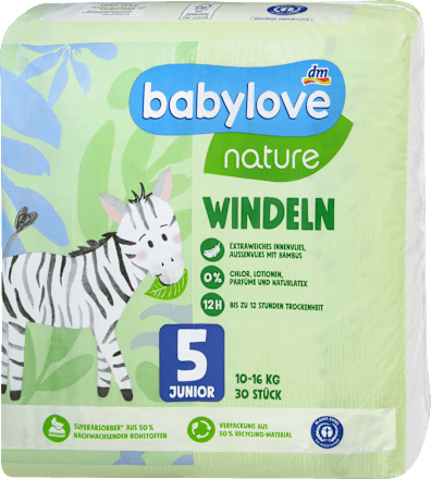 nature pelene, veličina 5 junior (10-16kg) babylove