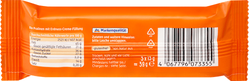 Bio praliné földimogyorókrém-töltelékkel dmBio