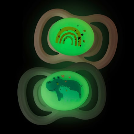 Éjszakai nyugtató cumi Air, szimmetrikus, 1-es méret 0-6 hónap, sterilizálódobozzal babylove
