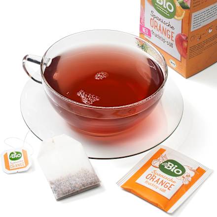 Aromatizovana mešavina biljnog čaja sa ukusom narandže, 2X20g dmBio