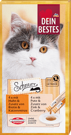 Katzensnack Schnurr mit Pute und Huhn Dein Bestes