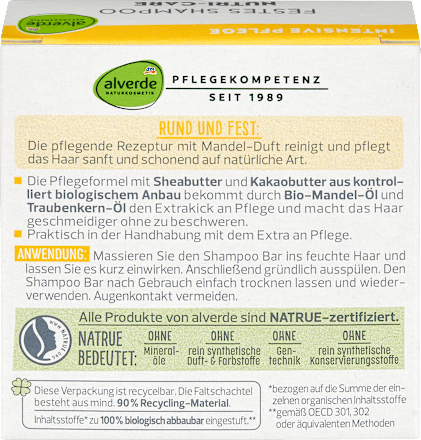 Shampoo solido nutriente Nutri-Care alverde