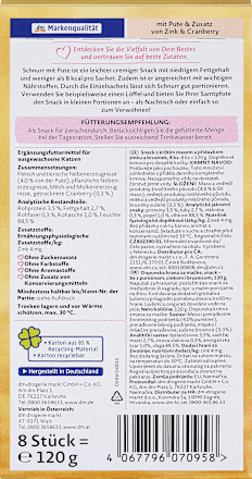 Dopolnilna hrana za odrasle mačke Schnurr – kremasti prigrizek DEIN BESTES