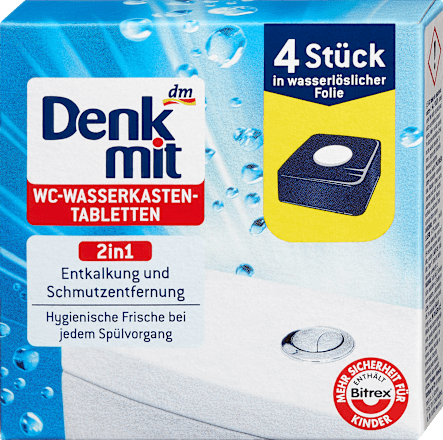 WC-tartály-tabletta 2in1 4x50g Denkmit