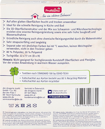 Schwammtücher aus Mikrofaser Profissimo