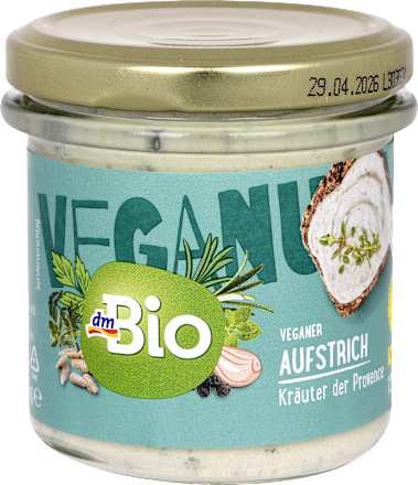 Veganuary Brotaufstrich Kräuter der Provence dmBio