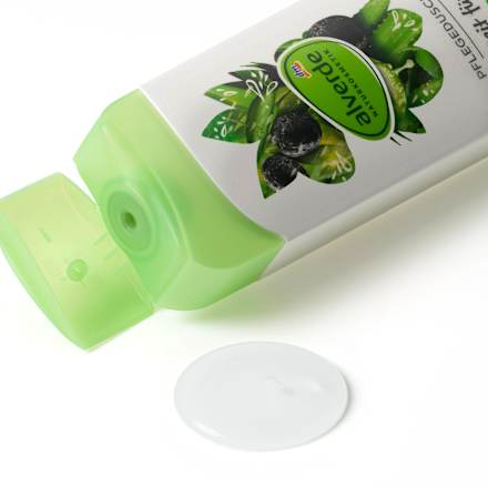 Ošetrujúci sprchovací gél s bio olivami a bio aloe vera alverde NATURKOSMETIK