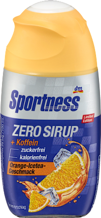 Zero Sirup Orange-Icetea-Geschmack mit Koffein Sportness