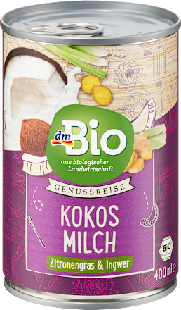 Kokosmilch Zitronengras und Ingwer dmBio