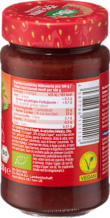 Jahodová ovocná nátierka, 75 % jahody dmBio