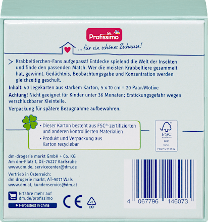 Insekten Memory Profissimo