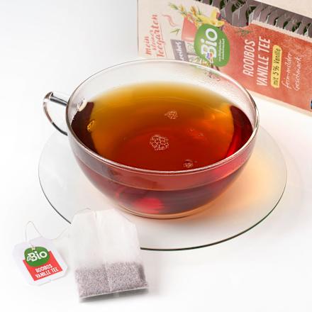 Bio zeliščni čaj rooibos z vaniljo (20 × 1,5 g) dmBio
