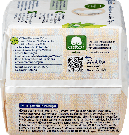 Hygienické vložky nature Ultra Cotton normal Jessa