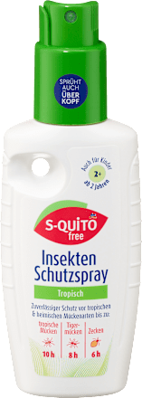 Tropisches Insekten Schutzspray S-QUiTO free