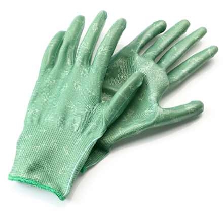 Gartenhandschuhe, Erwachsene, Nylon/Nitrilschaum, grün (Gr. M) (1 Paar) Profissimo