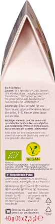 Früchtetee-Mischung Cranberry, Zitrone & Erdbeere dmBio