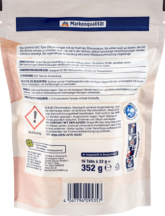 Tablete za čišćenje WC-a -  limun  Denkmit