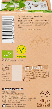 Kräutertee Südamerikanischer Mate (20 Beutel) dmBio