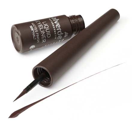 Mat tekoče črtalo za oči 20 Brown alverde NATURKOSMETIK