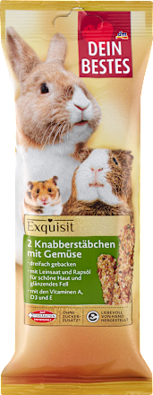 Dopunska hrana za glodavce i patuljaste kuniće – štapići s povrćem DEIN BESTES