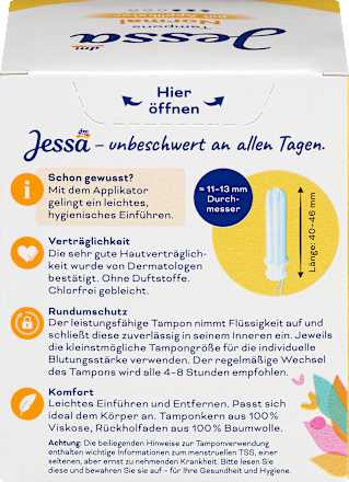 Tampoane normale cu aplicator Jessa