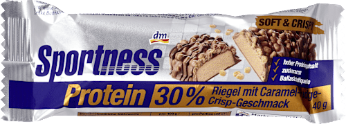 Baton proteic 30% caramel, crocant Sportness
