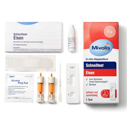 Hitri test za ugotavljanje pomanjkanja železa Mivolis