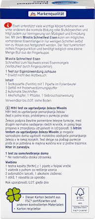Schnelltest Eisen, 1 Anwendung Mivolis