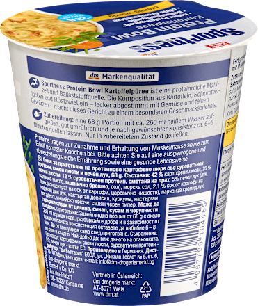 Protein Bowl Kartoffelpüree Sportness