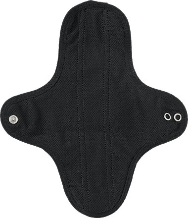 Waschbare Binde schwarz Normal nature Jessa